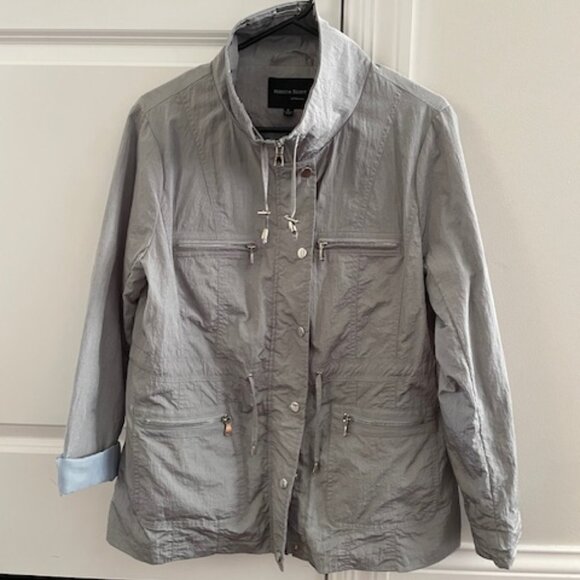 Rebecca Elliot Full Zipper Snap Button Closure All Weather Jacket - Picture 2 of 4